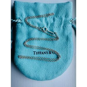 Tiffany & Co. THICK 18 Inch Chain in Silver for Charm Pendant